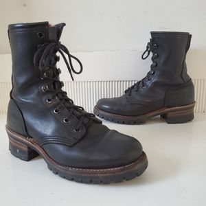 Frye 8G Logger Combat Boot Black 7.5